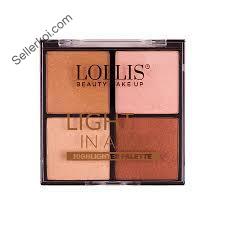 Lollis Highlighter Palette 4 Colors 04 (28gm)